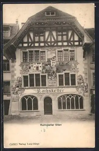 AK Olten, Restaurant Ratskeller, Blick auf den Eingang
