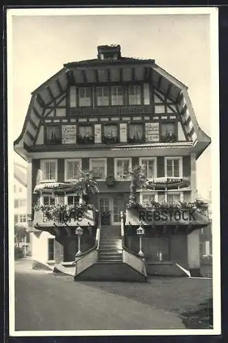 AK Einsiedeln, Hotel de la Vigne, Gasthaus Rebstock