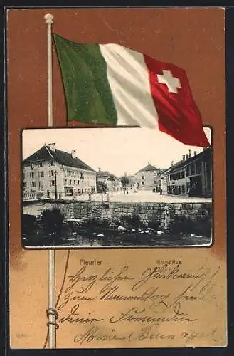 AK Fleurier, Grand`Rue, Passepartout