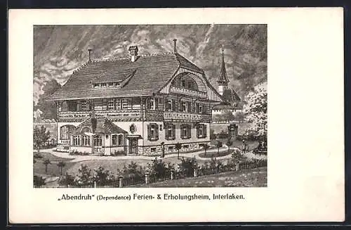 AK Interlaken, Ferien- & Erholungsheim Abendruh