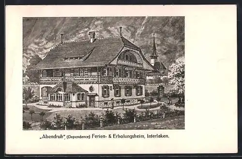 AK Interlaken, Ferien- & Erholungsheim Abendruh