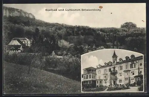 AK Schauenburg, Kurhaus und Ortsansicht