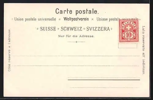 Lithographie Rigi-Kulm, Ortsansicht, Rigi-Kaltbad, Rigi-Klösterli