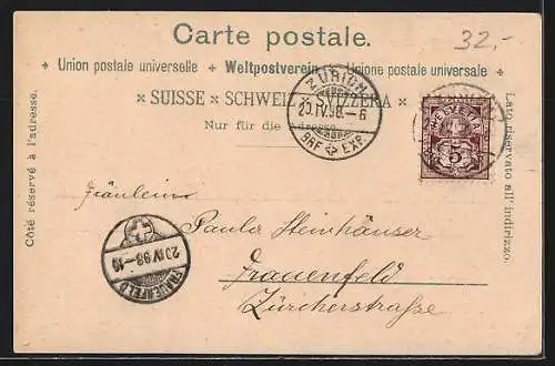 Lithographie Zürich, Stadttheater und Panorama