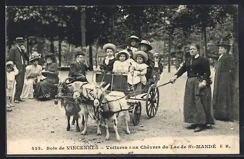 AK Bois de Vincennes, Voitures aux Chevres du Lac de St-Mande