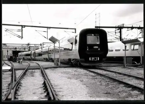 Fotografie Eisenbahn Dänemark, DSB Danske Statsbaner, Personenzug / Schnellzug Nr. 4304 im Depot Kopenhagen