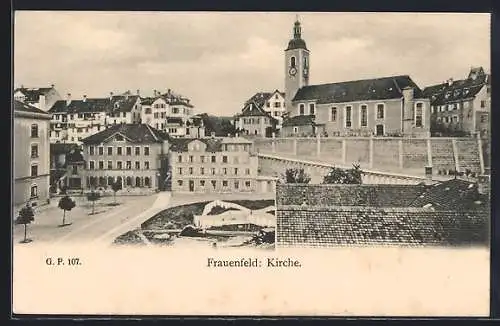 AK Frauenfeld, Blick zur Kirche
