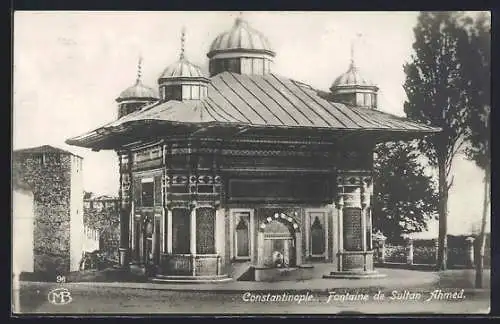 AK Constantinople, Fontaine de Sultan Ahmed
