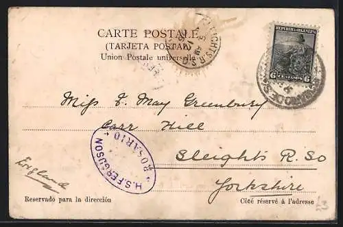 AK Rosario de Sta. Fé, Embarcado de la Refineria Argentina, Hafen