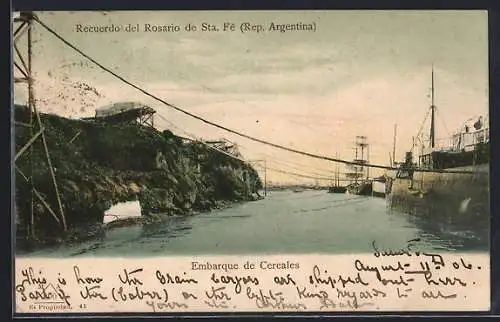 AK Rosario de Sta. Fe, Embarque de Cereales