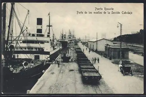 AK Rosario, Puerto, Parte de los muelles de la Sección Cabotaje