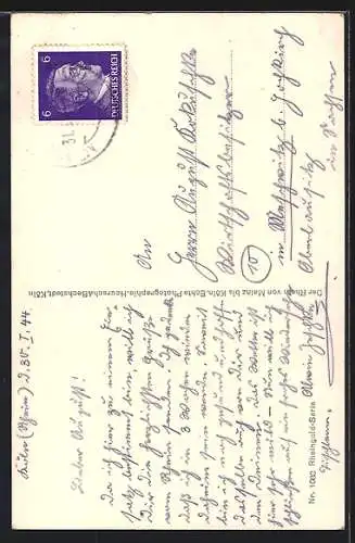 AK Köln, Dom mit Wallraffplatz