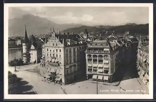 AK Luzern, Hotels Schwanen und Rigi