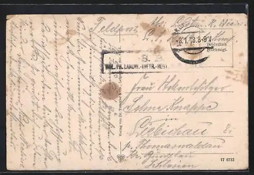 AK Maschinengewehr-Abteilung der Infanterie auf dem Marsche