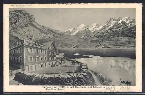 AK Melchsee-Frutt, Kurhaus mit Melchsee und Titliskette