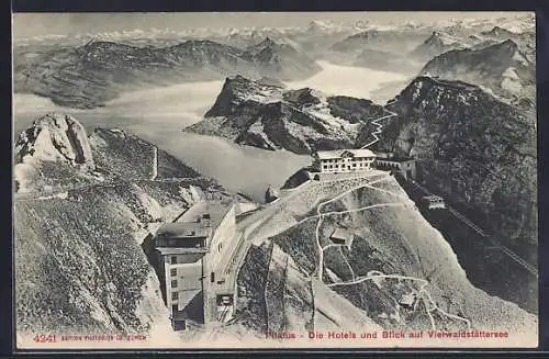 AK Pilatus, Hotels mit Blick auf den Vierwaldstättersee