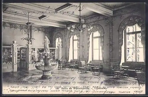 AK Weissenburg im Simmental, Bad Weissenburg, Trinkhalle, Innenansicht