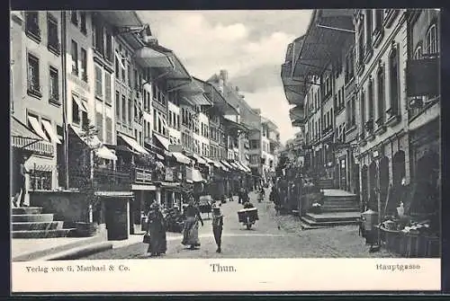 AK Thun, Partie in der Hauptgasse