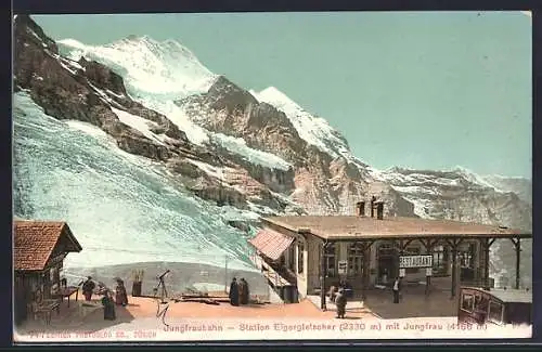 AK Eigergletscher, Station an der Jungfraubahn