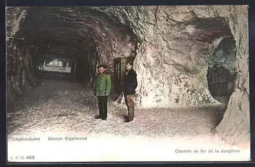 AK Die Jungfrauenbahn, Die Station Eigerwand