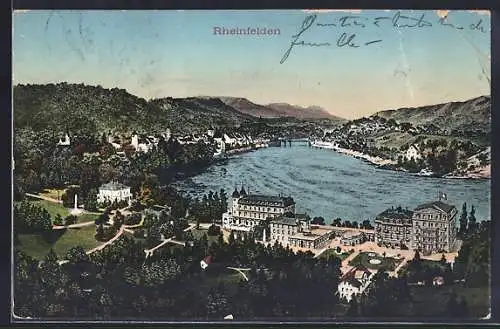 AK Rheinfelden, Totalansicht am Fluss