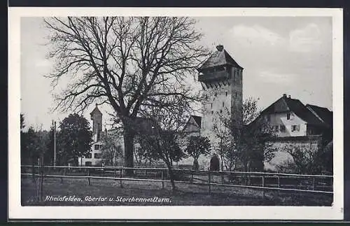 AK Rheinfelden, Obertor und Storchennestturm