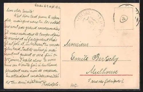 AK Aarau, Ortsansicht aus der Vogelschau