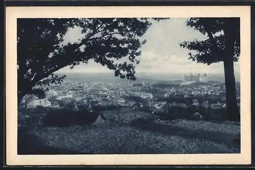 AK Bratislava, Totalansicht vom Berg aus