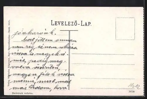 AK Bad Trencsénteplicz, Totalansicht im Baracska-Tal