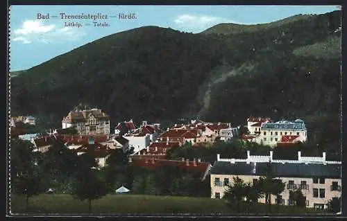 AK Bad Trencsénteplicz, Látkép