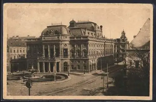 AK Pressburg, Blick auf das Stadttheater