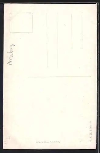 AK Pozsony, Sétatér Petöfi szoborral.