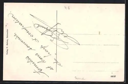 AK Eschweiler, Pensionat der Franziskanerinnen, Lyceum West- u. Südseite