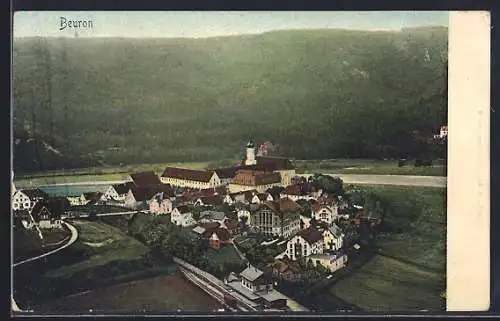 AK Beuron, Teilansicht mit Kloster