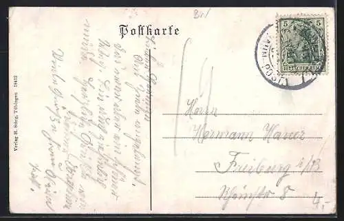 AK Beuron, Teilansicht mit Kloster