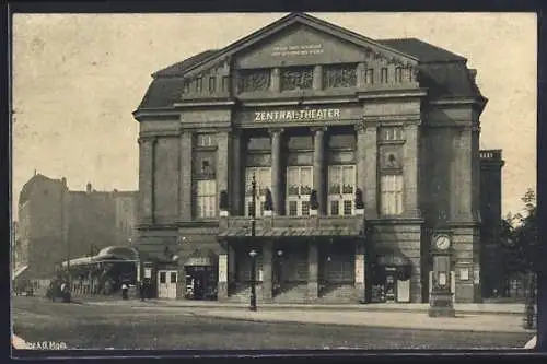 AK Magdeburg, Zentral-Theater, Hauptfront