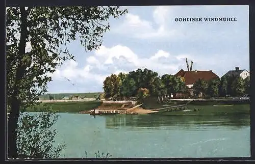 AK Gohlis / Dresden, Gohliser Windmühle