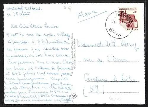 AK Lockweiler /Saar, Ortspartie mit Kirche, Gewässerpartie, Gesamtansicht