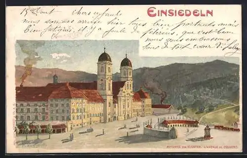 AK Einsiedeln, Aufgang zum Kloster