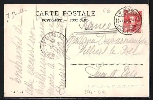 AK Engelberg, Ort aus der Vogelperspektive