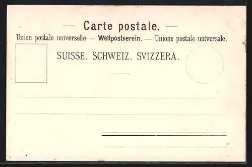 AK Schweizerisches Familien Wochenblatt, Frau schreibt einen Brief