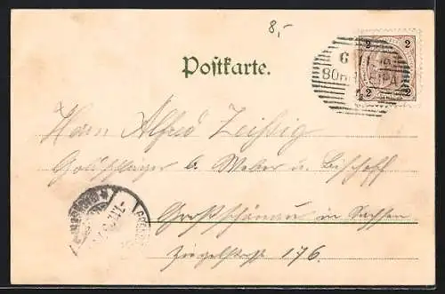AK Schloss Bösig a.d.B., Der grosse Brand am 23. August 1898
