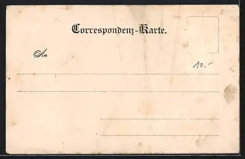 AK Gabel, Kirche, neues Rathaus, Franz Josephs-Krankenhaus, Schloss Neu-Falkenburg, Totalansicht