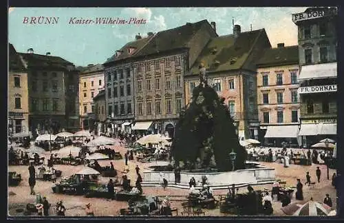 AK Brünn / Brno, Kaiser-Wilhelm-Platz