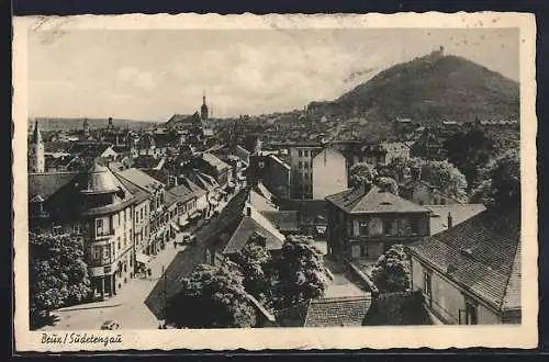 AK Brüx / Most, Blick von der Wenzelkirche über die Stadt