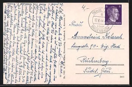 AK Rosenthal-Schweizermühle, Gasthaus Ottomühle im Bielatal