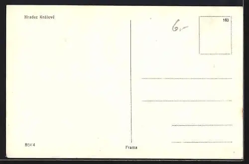 AK Hradec Králové, Panorama mit Strassenpartie