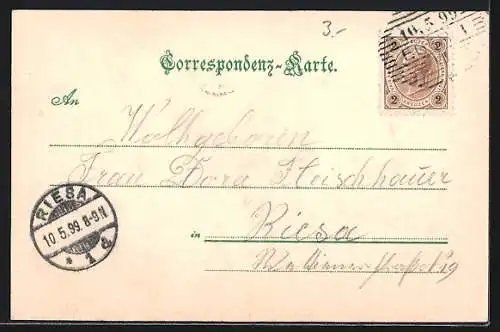 AK Eger, Unterer Marktplatz mit Apotheke