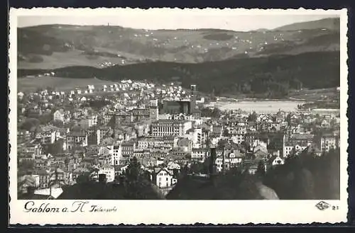 AK Gablonz-Jablonec Nad Nisou, Ortsansicht