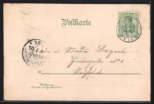 AK Andlau, Gesamtansicht mit Burgen